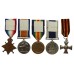 WW1 1914-15 Star, British War Medal, Victory Medal, LS&GC and Russian Cross of St. George, 4th Class - Chief Stoker J.D. Cousins, Royal Navy