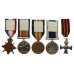 WW1 1914-15 Star, British War Medal, Victory Medal, LS&GC and Russian Cross of St. George, 4th Class - Chief Stoker J.D. Cousins, Royal Navy