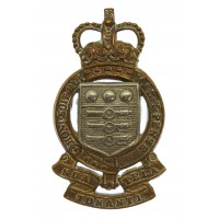 Royal Army Ordnance Corps (R.A.O.C.) Officer's Cap Badge - Queen's Crown