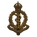 Royal Army Medical Corps (R.A.M.C.) Brass Cap Badge - King's Crown