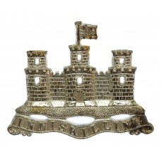 Royal Inniskilling Fusiliers Piper's Silvered Cap Badge