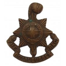 Royal Sussex Regiment Officer's Service Dress Collar Badge