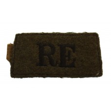 Royal Engineers (R.E.) Cloth Slip On Shoulder Title