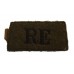 Royal Engineers (R.E.) Cloth Slip On Shoulder Title