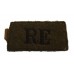 Royal Engineers (R.E.) Cloth Slip On Shoulder Title