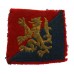 105th Coast Brigade Royal Artillery Cloth Formation Sign