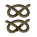 Pair of South Staffordshire Regiment White Metal Collar Badges