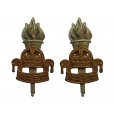 Pair of Royal Army Educational Corps (R.A.E.C.) Bi-Metal Collar B