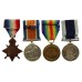 WW1 1914-15 Star, British War Medal, Victory Medal and Edward VII RN Long Service & Good Conduct Medal Group of Four - Petty Officer J. Bedbrook, Royal Navy