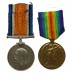 WW1 British War & Victory Medal Pair - Pte. A. Young, King's Own Scottish Borderers