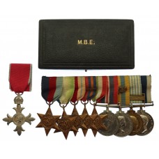 MBE (Civil), WW2 and Korean War Mentioned in Despatches Long Serv