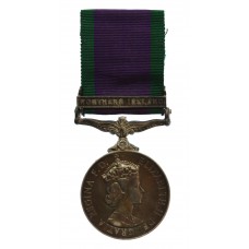 Campaign Service Medal (Clasp - Northern Ireland) - Pte. R.F. Coa