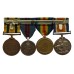 WW1 British War Medal, Victory Medal, 1911 Coronation Medal and Territorial Force War Medal Group of Four - Q.M. & Major J.H. Hiland, Royal West Kent Regiment & Loyal North Lancashire Regiment