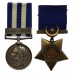 Egypt Medal (Clasp - El-Teb-Tamaai) and Khedives Star 1884 Medal Pair - Gnr. W. Bodman, Royal Marine Artillery