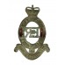 Royal Horse Artillery (R.H.A.) White Metal Cap Badge - Queen's Crown