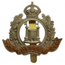 4th Bn. Suffolk Regiment Cap Badge - King's Crown