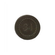 George III 34th (Cumberland) Regiment of Foot Button c.1790-1797 (17mm)