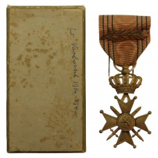 Belgium Croix De Guerre 1940 with Palm