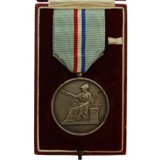 France Alliance Francaise Medal in Fitted Case