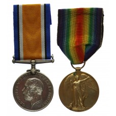 WW1 British War & Victory Medal Pair - Gnr. A.V. Gautrey, Roy