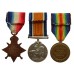 WW1 1914-15 Star Medal Trio - Warrant Shipwright Trethowan Jeffery, Royal Navy