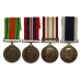 WW2 Defence Medal, War Medal, Naval General Service Medal (Clasp - Near East) and Royal Naval LS&GC Medal Group of Four - E.R Hayman, C.E.R.A., Royal Navy