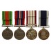 WW2 Defence Medal, War Medal, Naval General Service Medal (Clasp - Near East) and Royal Naval LS&GC Medal Group of Four - E.R Hayman, C.E.R.A., Royal Navy