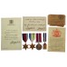 WW2 Casualty Medal of Three with 9ct Gold Football Medal - Warrant Supply Officer H.D. Honey, Royal Navy - Died 14/12/1942