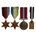 WW2 Casualty Medal of Three with 9ct Gold Football Medal - Warrant Supply Officer H.D. Honey, Royal Navy - Died 14/12/1942