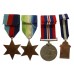 WW2 Casualty Medal of Three with 9ct Gold Football Medal - Warrant Supply Officer H.D. Honey, Royal Navy - Died 14/12/1942