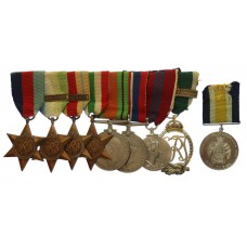 WW2 and Royal Naval Reserve Decoration Medal Group of Eight with Silver Jubilee Naval Review 1935 Medal - Lieutenant Thomas Colquhoun Babb, Royal Naval Reserve