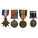 WW1 1914-15 Star Medal Trio with Relatives Civil Defence Long Service Medal - Pte. A.V. Greene, Royal Marine Light Infantry