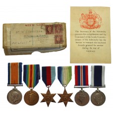 WW1 and WW2 Long Service & Good Conduct Medal Group of Six - Ldg. Sto. W.F. Frampton, Royal Navy