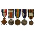 WW1 1914-15 Star, British War Medal, Victory Medal, R.F.R. LS&GC and Russian Medal of St. George, 4th Class - Pte. B.E. Hartley, Royal Marine Light Infantry & Royal Fleet Reserve