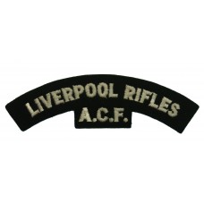 Liverpool Rifles A.C.F. Cloth Shoulder Title