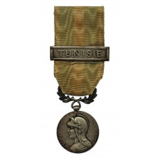 France Colonial Medal With Bar For Tunisie
