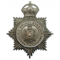 Rochdale County Borough Police Helmet Plate - King's Crown
