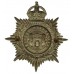 Northampton Borough Police White Metal Helmet Plate - King's Crown