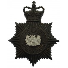 Dorset Constabulary Night Helmet Plate - Queen's Crown