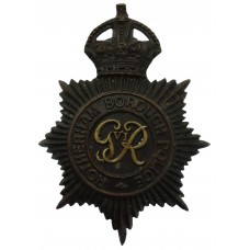 George VI Rotherham Borough Police Black Helmet Plate