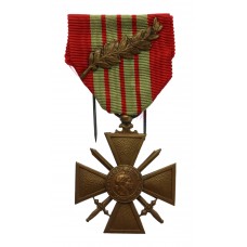France WW2 Croix De Guerre 1939 with Laurel Spray