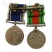 WW2 Defence Medal and George VI Police Long Service & Good Conduct Medal Pair - Const. George E. Nicholson