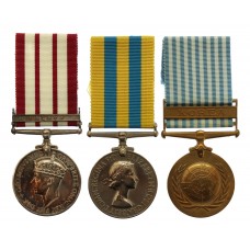 Naval General Service Medal (Clasp - Malaya) and Korean War Medal Group of Three - Cook S. Stephenson, Royal Navy