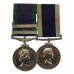 Campaign Service Medal (Clasps - Borneo, Malay Peninsula) and RN Long Service & Good Conduct Medal Pair - Air Mechanic 2nd Class E. McKinlay, Royal Navy