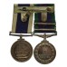 Campaign Service Medal (Clasps - Borneo, Malay Peninsula) and RN Long Service & Good Conduct Medal Pair - Air Mechanic 2nd Class E. McKinlay, Royal Navy