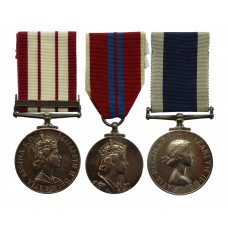 Naval General Service Medal (Clasp - Near East), 1953 Coronation and RN Long Service & Good Conduct Medal Group of Three - Leading Sick Berth Attendant M.A.P. Sargeant, Royal Navy