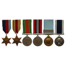 WW2 Royal Navy Long Service & Good Conduct Medal Group of Six - Shipwright Articifer 2nd Class W.S. White, Royal Navy