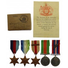 WW2 Mentioned In Despatches Medal Group of Five - Paymaster Comma