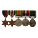 WW2 Territorial Efficiency Medal Group of Five - Flying Officer R.V. Lacey, Royal Air Force