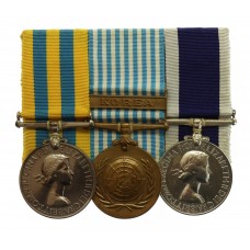 Queen's Korea, UN Korea and Royal Navy Long Service & Good Conduct Medal Trio - Petty Officer Stoker Mechanic G.A.D. Mason, Royal Navy